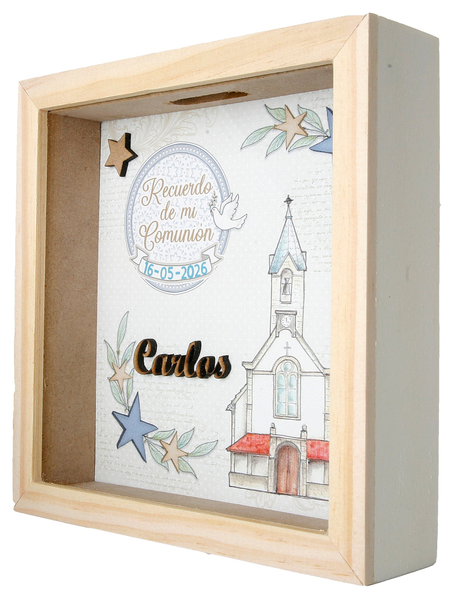 Hucha Comunión Azul 2