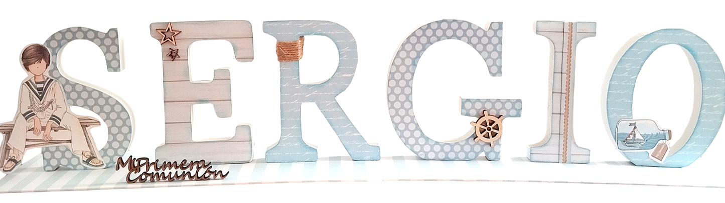 NOMBRE MADERA COMUNION 6