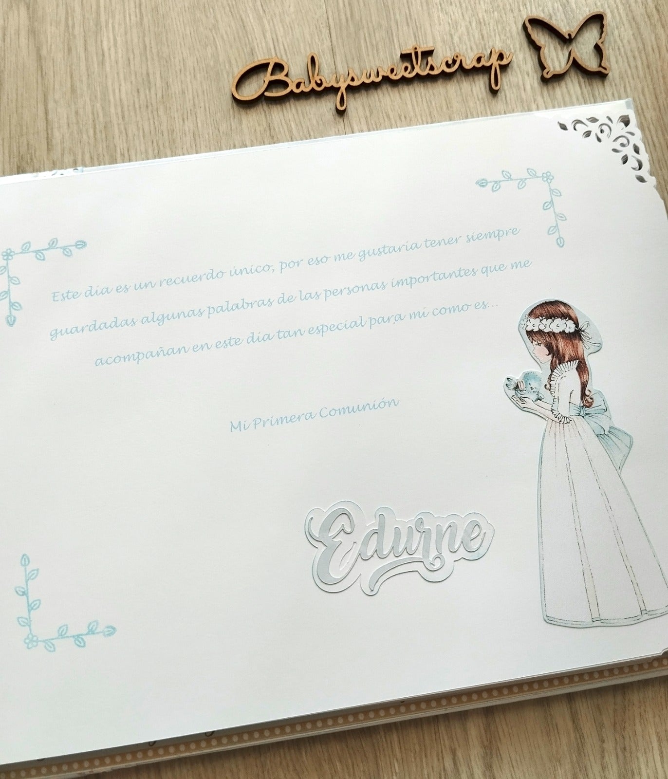 Libro Firmas Niña Comunión 14