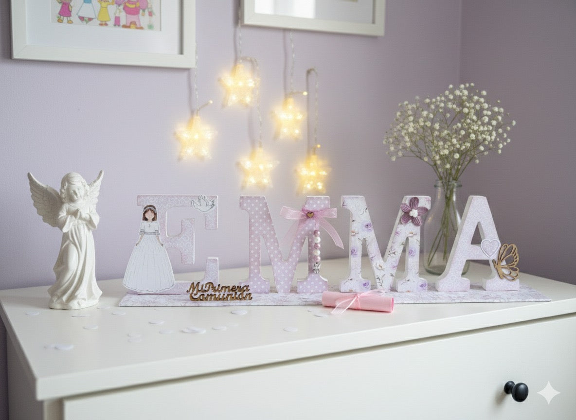 NOMBRE MADERA COMUNION 17