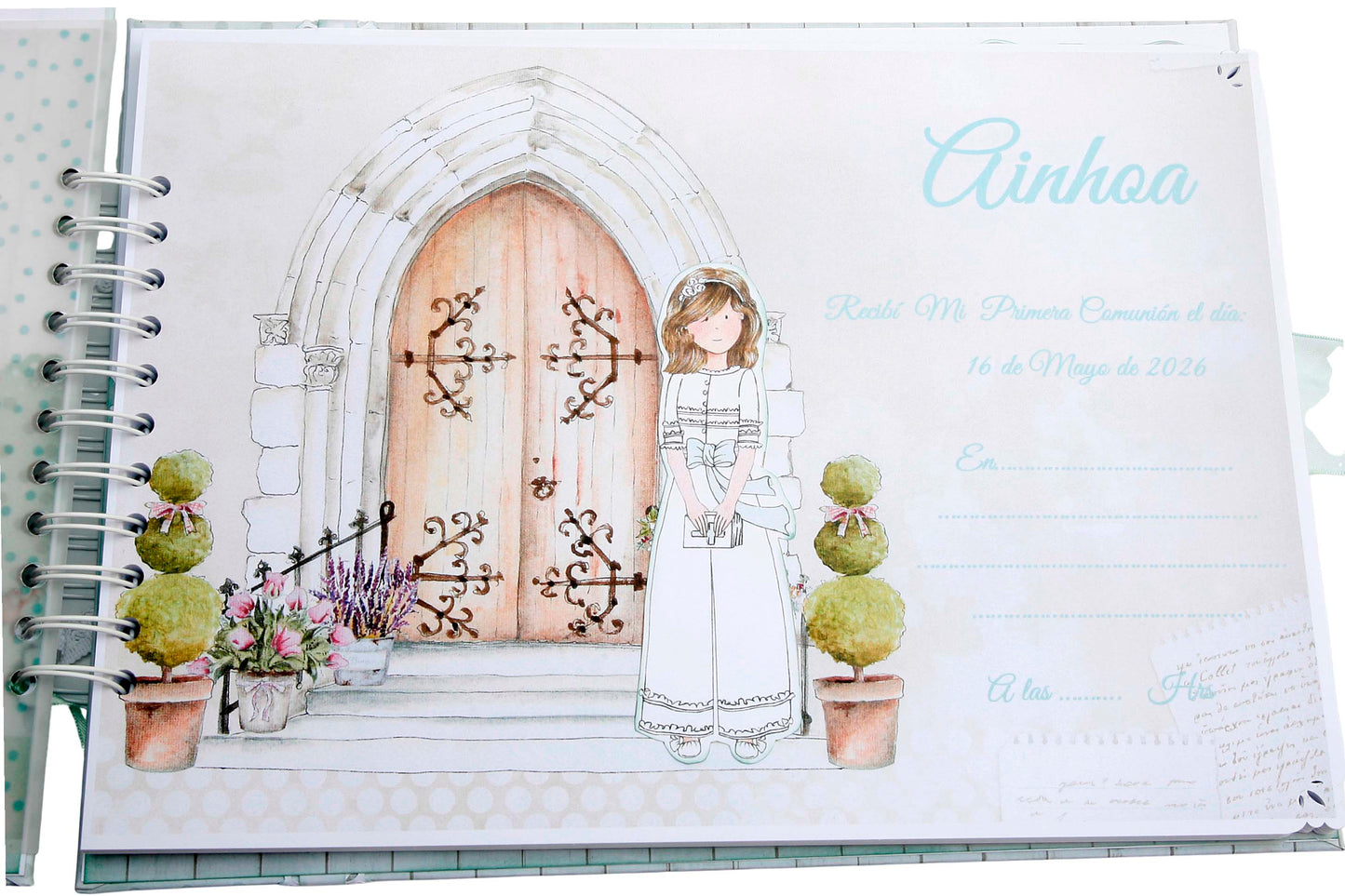 Libro Firmas Niña Comunión 18