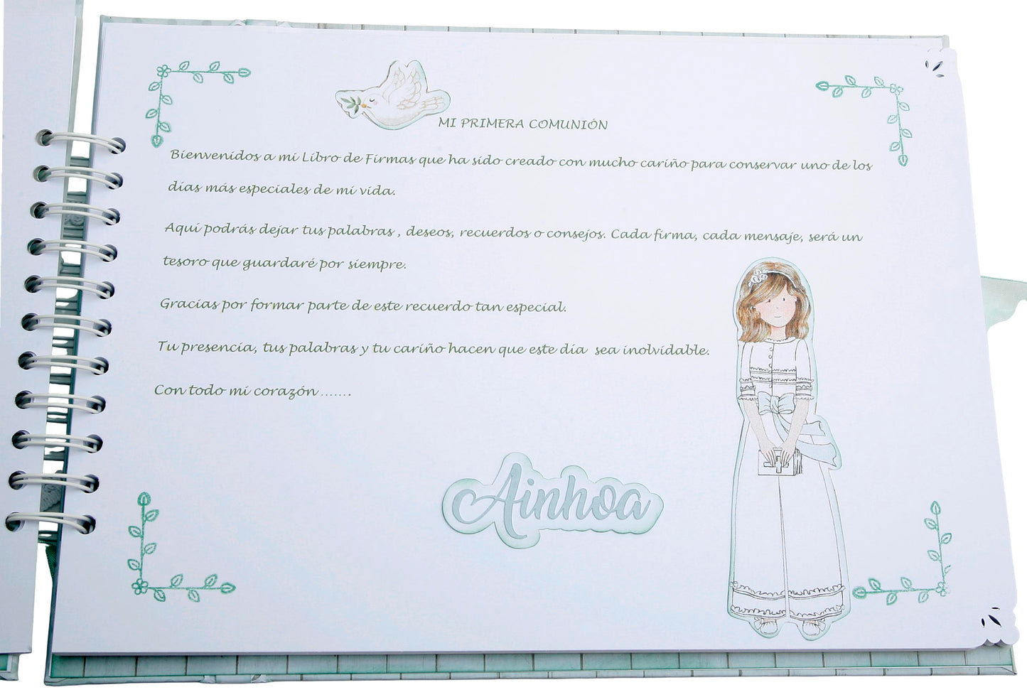 Libro Firmas Niña Comunión 18