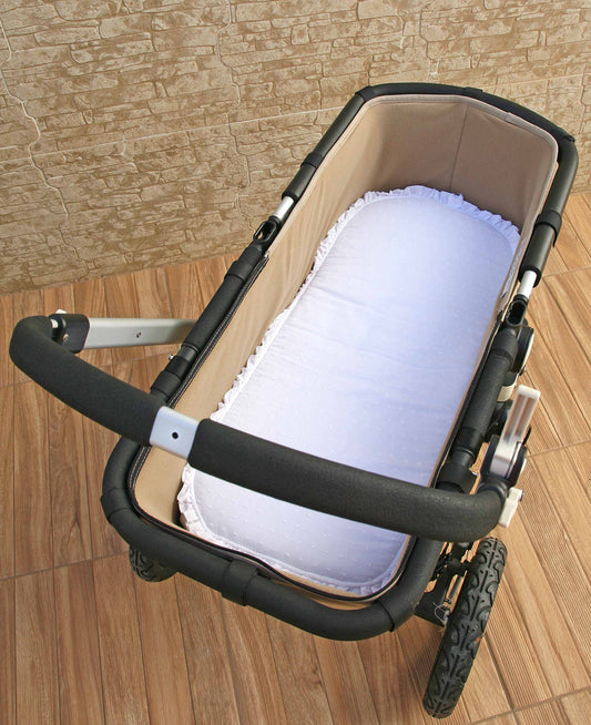 Colchon Carro Bebe Plumeti 100% Algodon, Fresco y Suave para el Carro de tu Bebe.