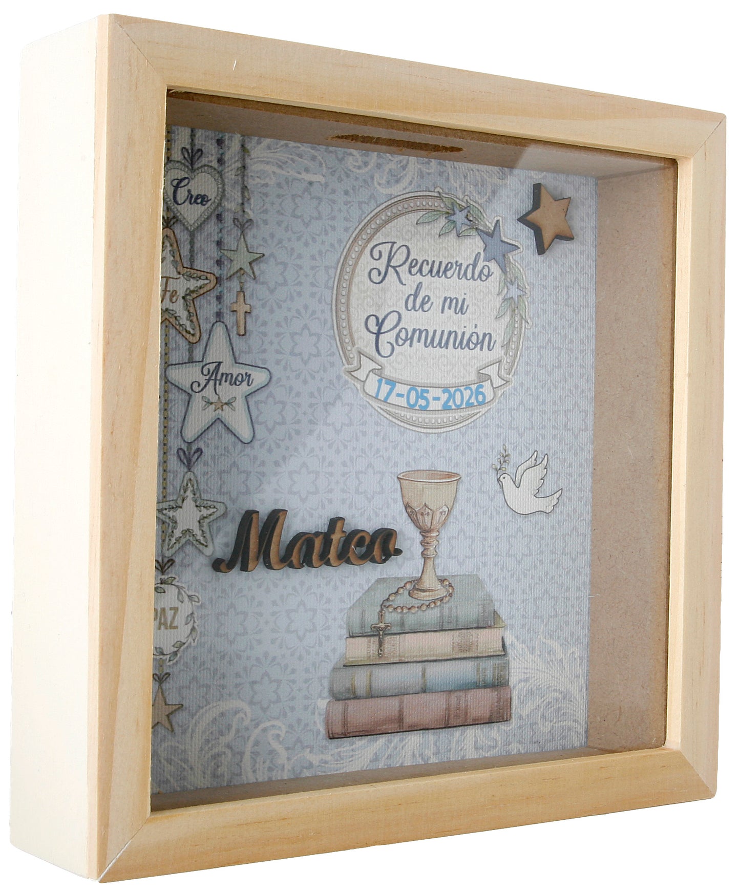 Hucha Comunión Azul