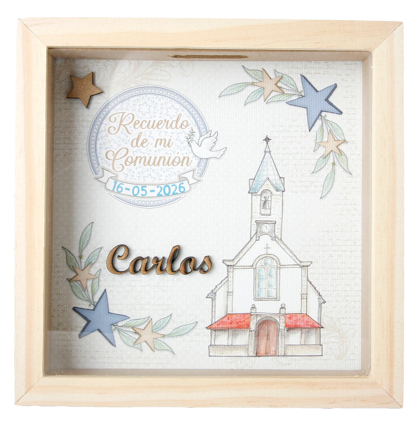 Hucha Comunión Azul 2