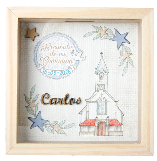 Hucha Comunión Azul 2