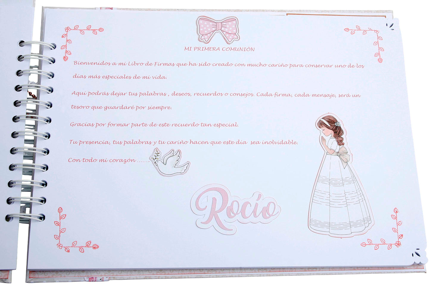 Libro Firmas Niña Comunión 19