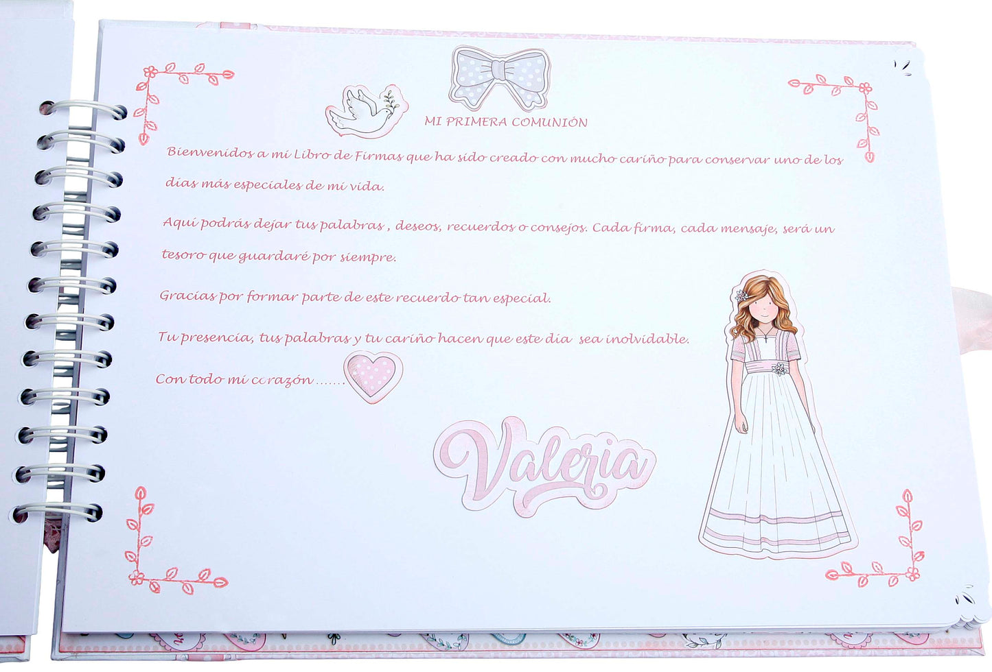 Libro Firmas Niña Comunión 21