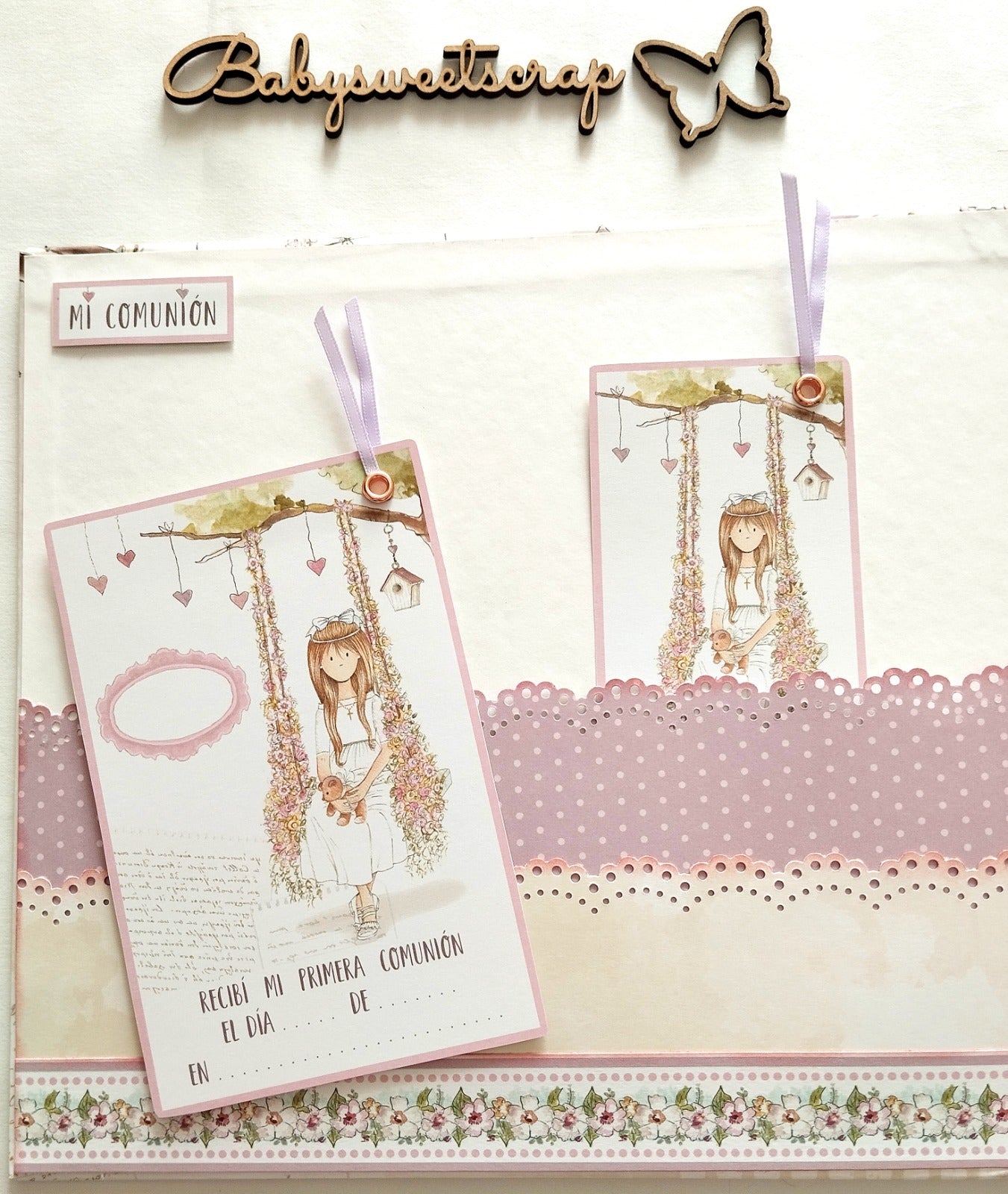 Libro Firmas Niña Comunión 13