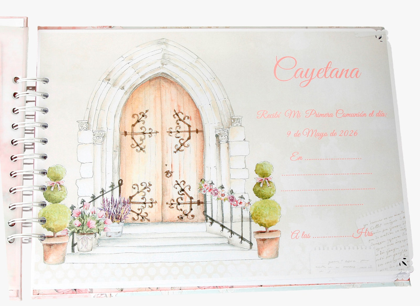 Libro Firmas Niña Comunión 16