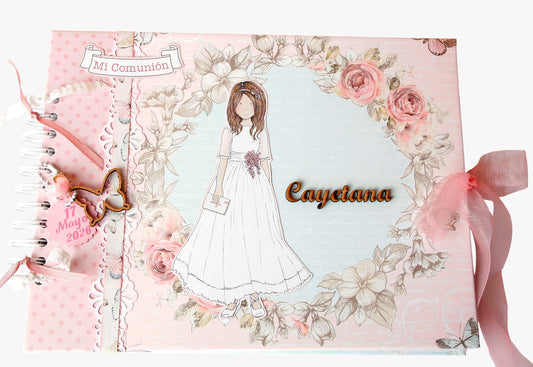 Libro Firmas Niña Comunión 16