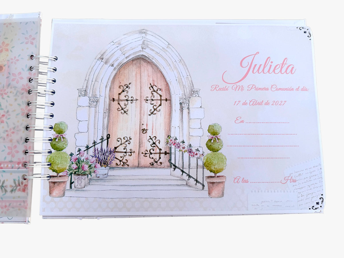 Libro Firmas Niña Comunión 22