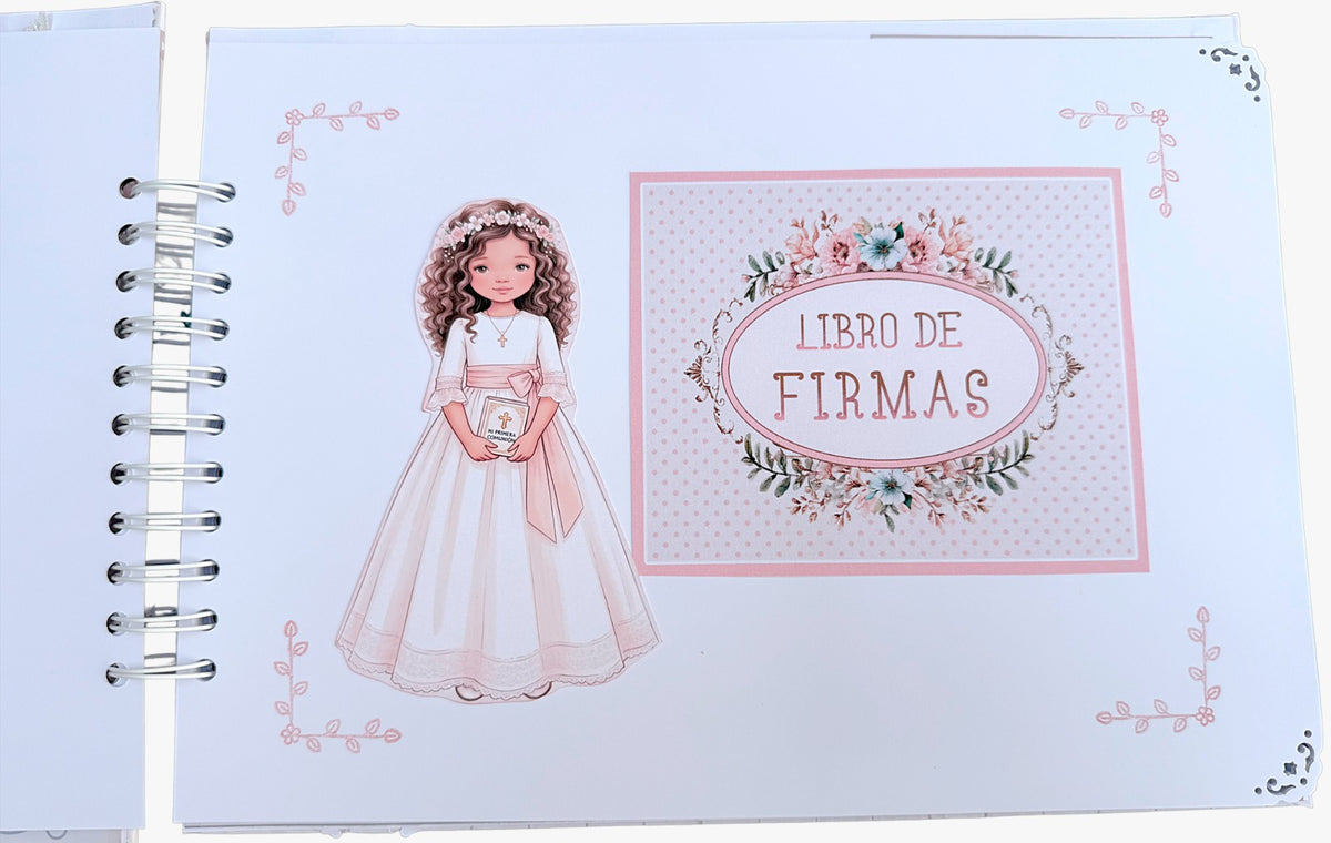 Libro Firmas Niña Comunión 22
