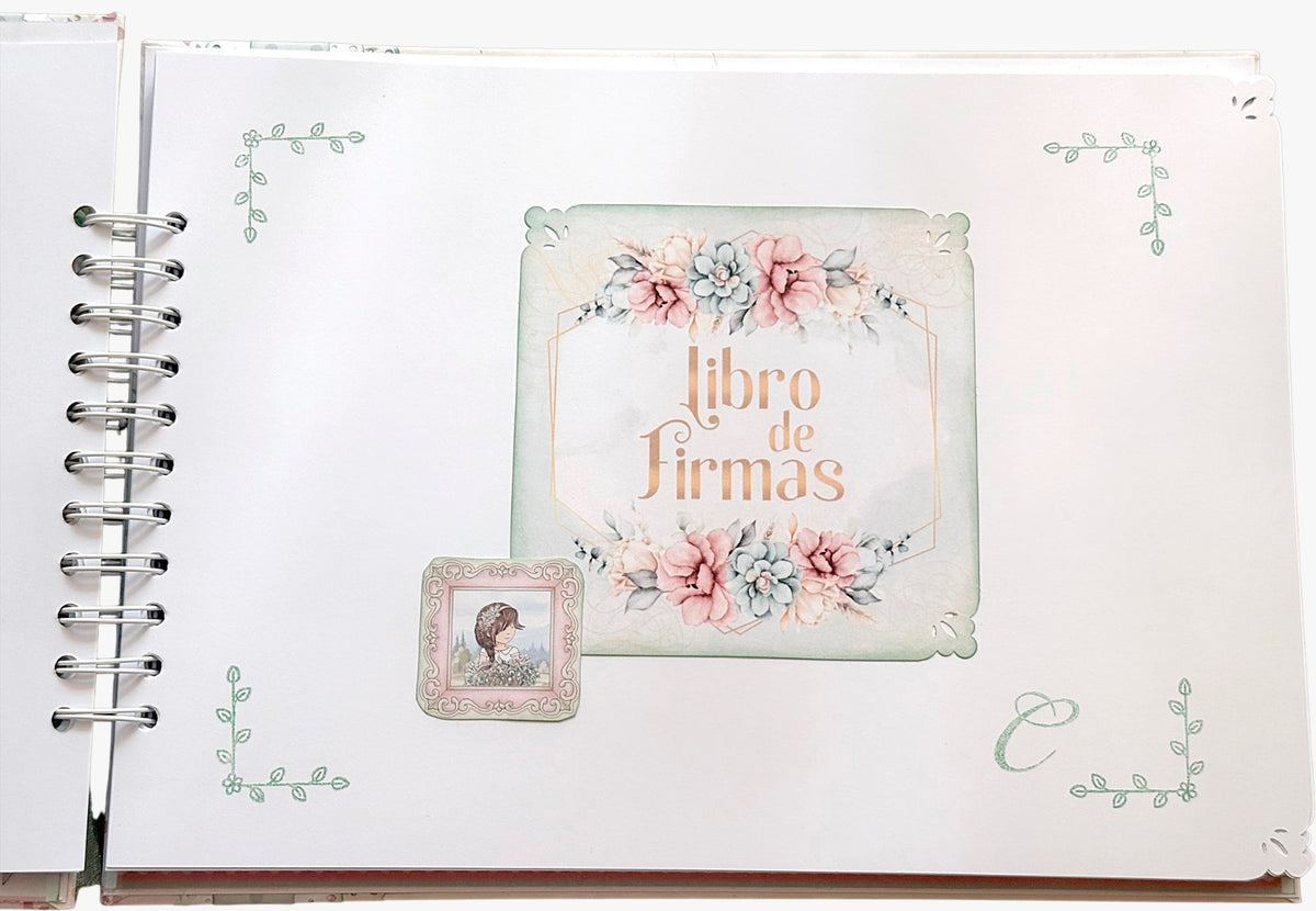 Libro Firmas Niña Comunión 6