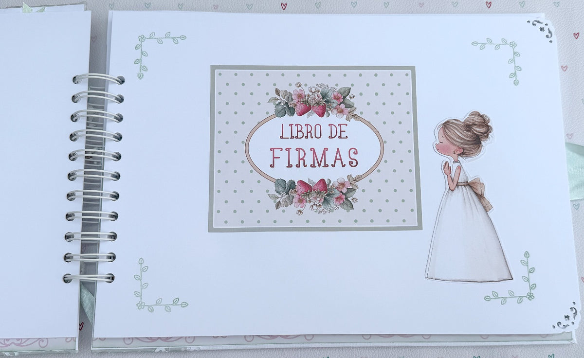 Libro Firmas Niña Comunión 25
