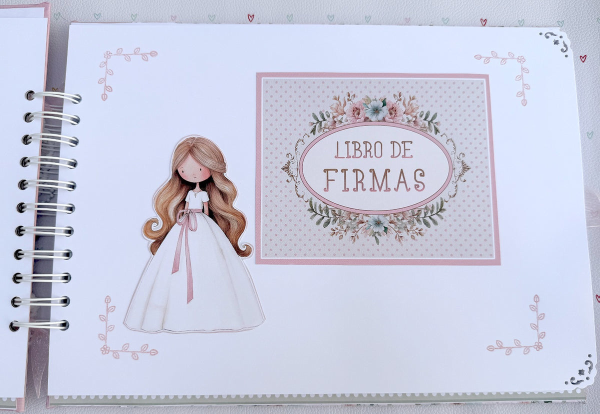 Libro Firmas Niña Comunión 23