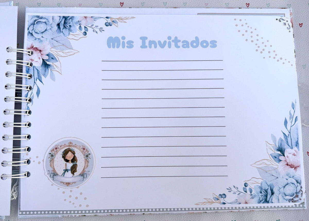 Libro Firmas Niña Comunión 24