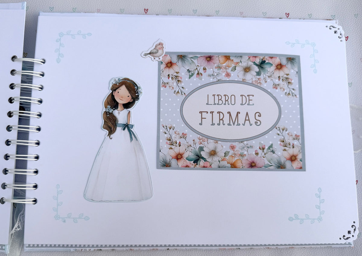 Libro Firmas Niña Comunión 24
