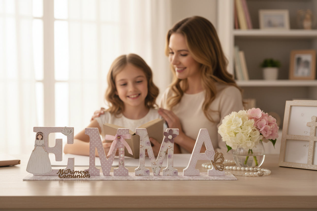 NOMBRE MADERA COMUNION 17