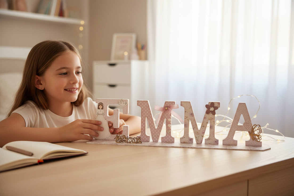 NOMBRE MADERA COMUNION 17